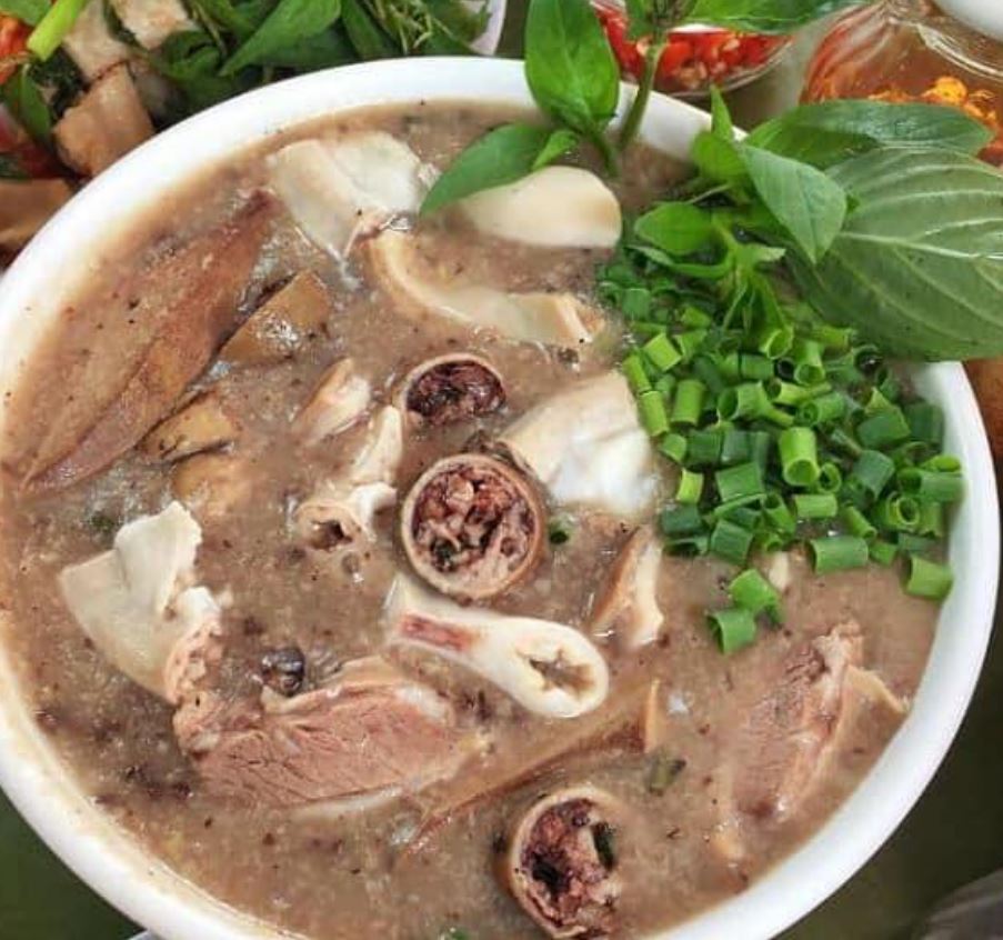 best foods in hanoi - Pork Offal Porridge hang tre hanoi
