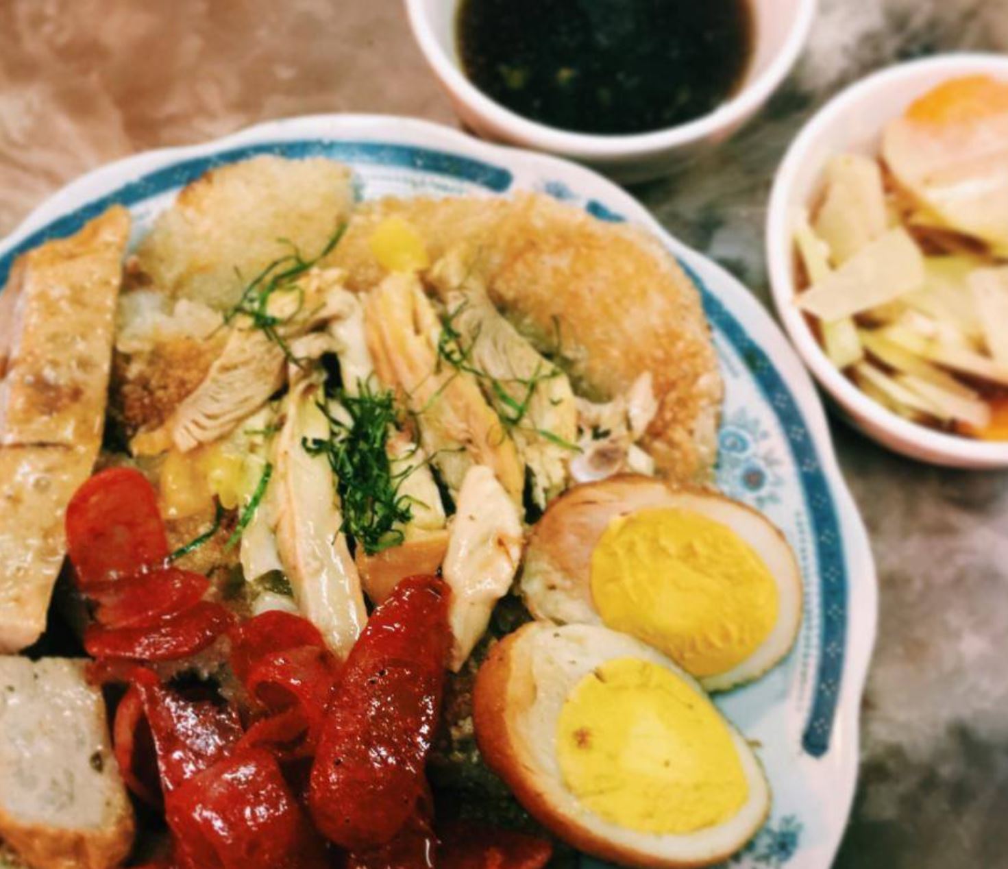 best foods in hanoi Fried Sticky Rice hang dieu