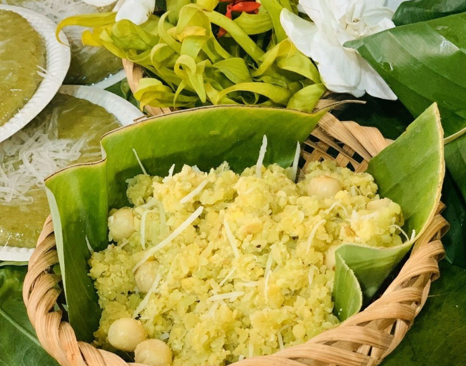 best foods in hanoi green rice lang vong hanoi