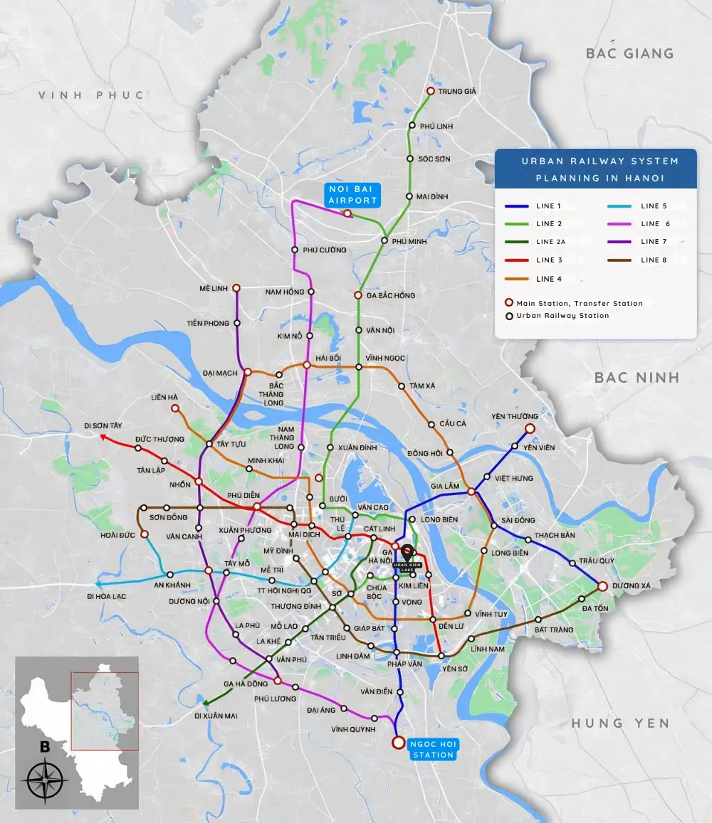 metro lines hanoi vietnam
