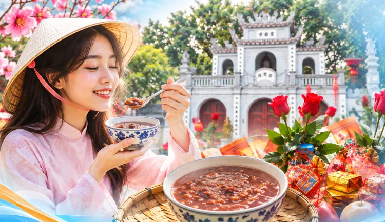 That Tich Festival sweet red bean soup