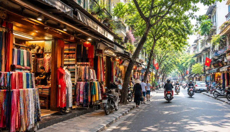 Famous Streets in Hanoi hang gai Street