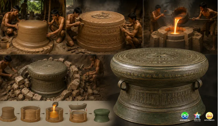 How was Vietnam's Bronze Drum Made
