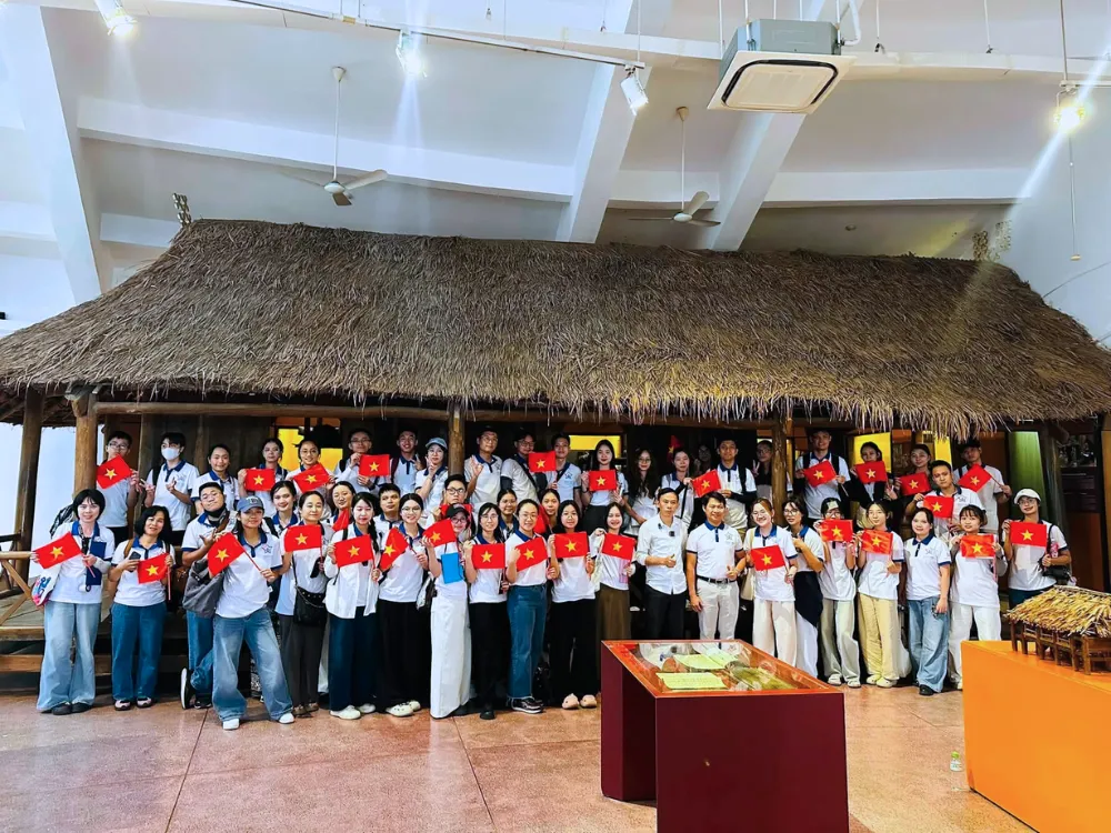 Members of the Hanoi Free Private Tour Guide club at a group event